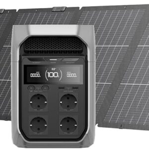 קיט תחנת כח ניידת EcoFlow DELTA 3 Max Plus + פאנל סולארי מתקפל ECOFLOW 220W