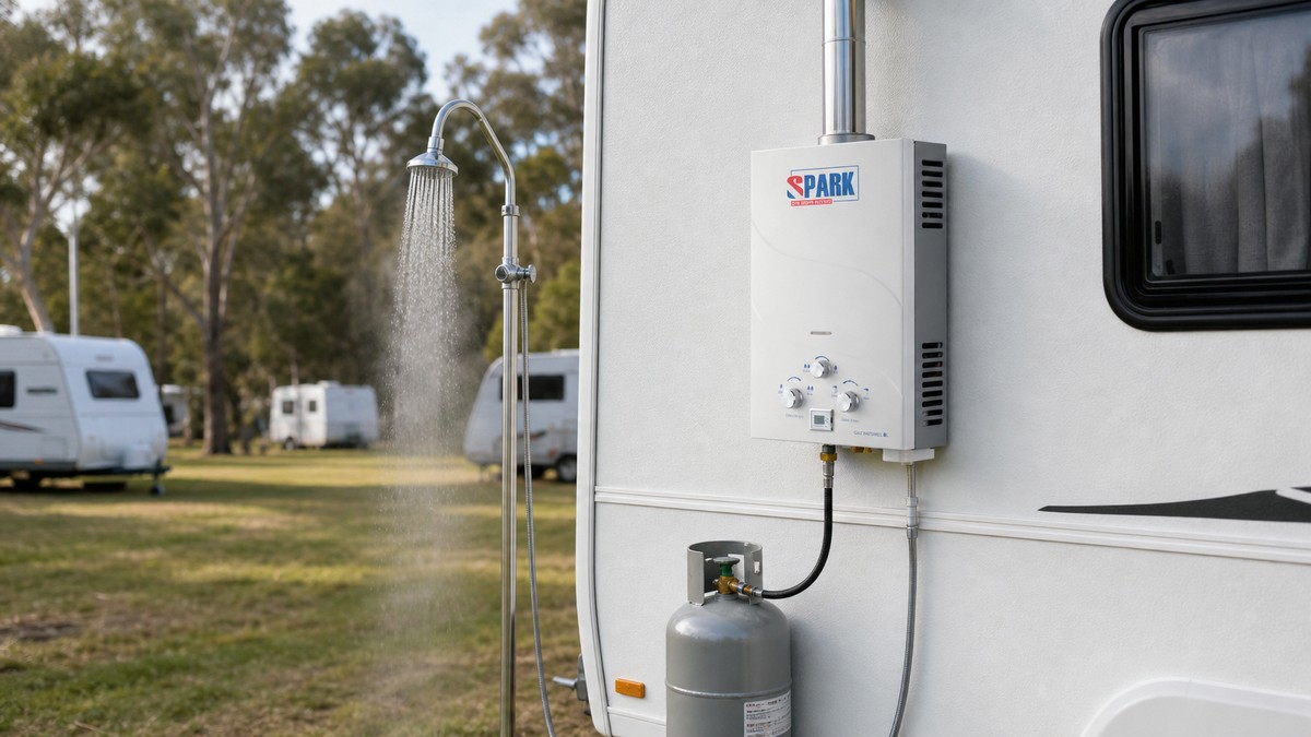 מחמם מים בגז SPARK 6 ליטר לקרוואן ולשטח